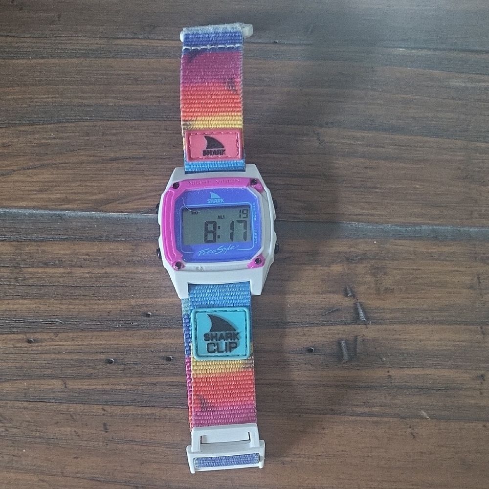 Freestyle Shark Clip Watch with Multicolor Strap